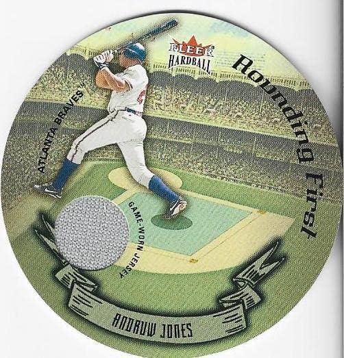 Andruw Jones 2003 Fleer Játék Kopott Jersey Kártya 362/569 - MLB Meccset Használt Mezek