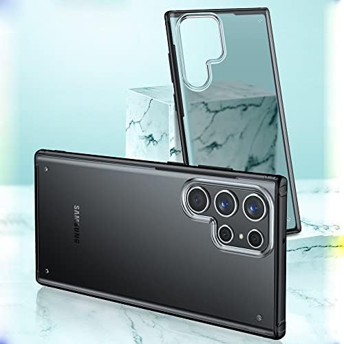 Aesth-En a Samsung Galaxy S22 Ultra Esetben Vékony, Matt PC Anti-Semmiből Áttetsző Hibrid TPU Ütésálló tok Samsung Galaxy