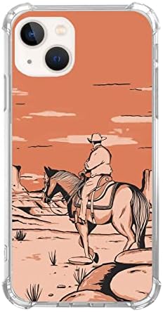 LUNL CILNY Vintage Western Cowboy Bronco az iPhone számára, 14, Cowboyok Sivatagban Esetben a gyerekek, a Nők, Férfiak,