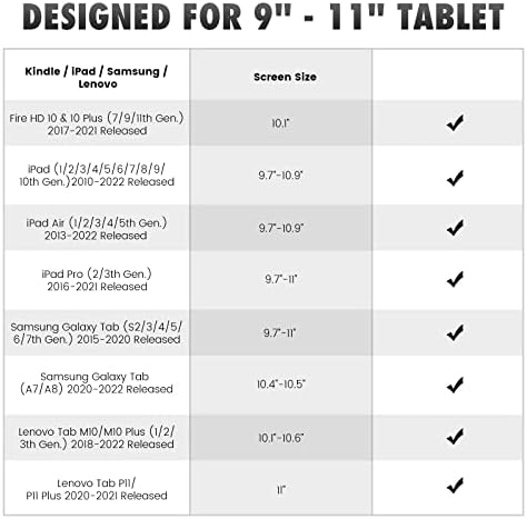 MoKo Biztonsági Kézi Szíj, a 9-11 Hüvelykes Tablet - iPad/iPad Pro/iPad/Kindle Fire HD/Samsung/Lenovo, Nagy Rugalmasság