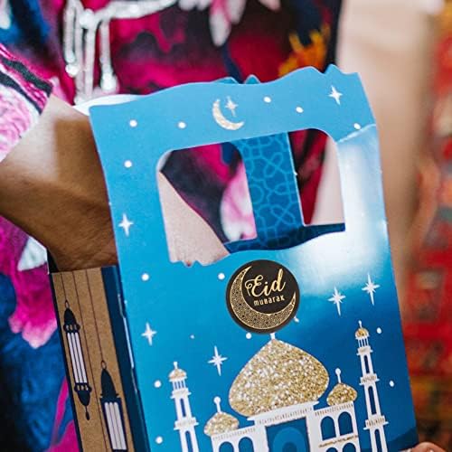 Tofficu 120pcs Eid Mubarak Matrica Ajándék Címkét, Matricát a Ramadan Címkék Iszlám Muszlim Eid Parti Dekoráció Ramadan