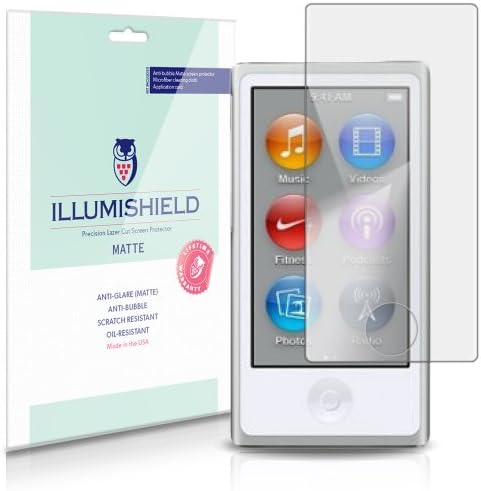 ILLUMISHIELD Matt Képernyő Védő Kompatibilis Apple iPod nano 7 (7 Gen,2012)(3 Csomag) Tükröződésmentes Pajzs Anti-Buborék,