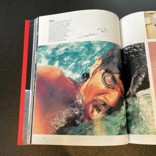 Mark Spitz Kétszer Aláírt Time Magazin 30 Év Képek Könyv Olimpia - Dedikált Olimpiai Fotók