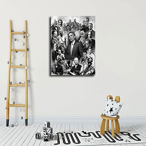 Obama Malcolm X Martin Luther King Poszter Nagy Fekete történelmi Hónap Évjárat Art Home Office Dekoráció Vászon Nyomtatás