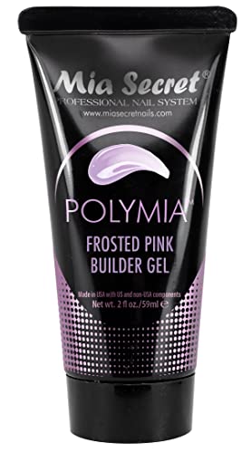 Mia Titkos - 2oz POLYMIA Zselés műköröm Építő - UV Led - Builder gel (Rózsaszín)