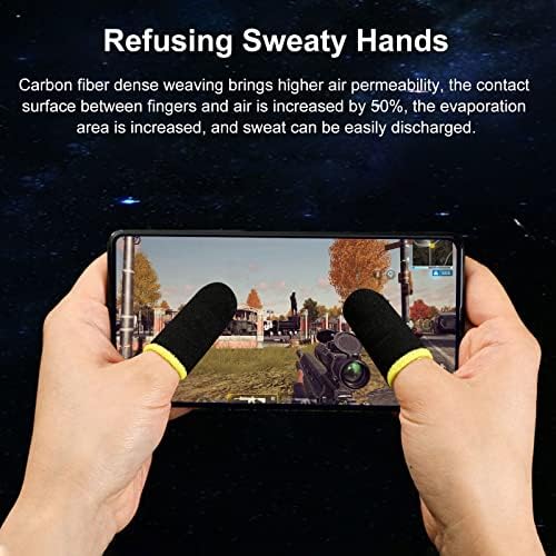 12 DB mobiltelefon Játék Ujját Ujjú által LEIGUNSING, Anti-Verejték Lélegző Érintőképernyő Hüvelykujj Ujjú, Tartós Optikai