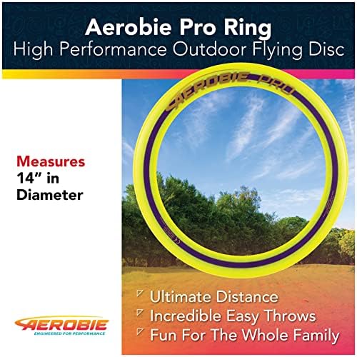 Aerobie Pro Ring Szabadtéri Repülő Korong, 14 cm, Sárga