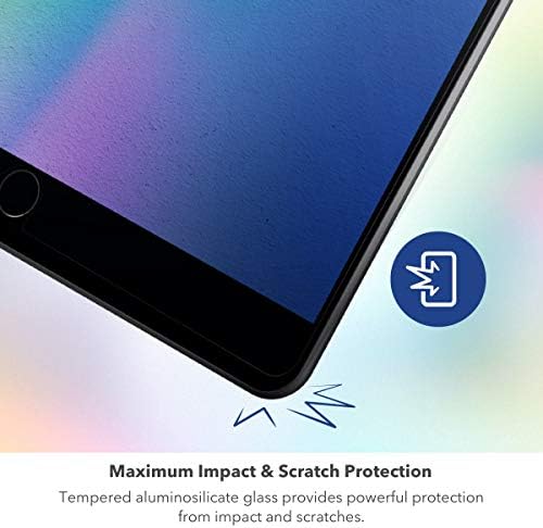 max Védelem a ZAGG HD Képernyő Védelem - 2 Pack - Edzett Üveg kijelző Védő fólia Készült a Apple iPad 9.7, Tiszta (990107901)