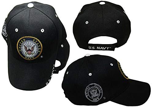 Passzátszelek Egyesült Államok haditengerészete Jelkép amerikai Haditengerészet Bill Fekete Árnyék Hímzett Sapka Kalap