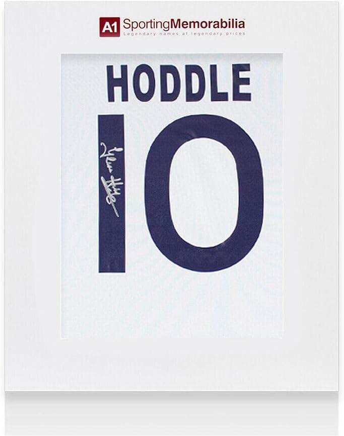 Glenn Hoddle Aláírt Tottenham Hotspur Ing - Haza 1986, Száma 10 - Díszdobozban - Dedikált Foci Mezek
