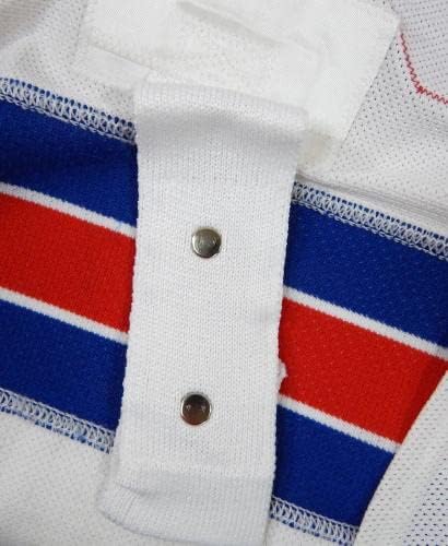 A New York Rangers Máté Lindblad 38 Játék Kiadott Fehér Távol Jersey Reebok 58 8 - Game Használt NHL-Mezek