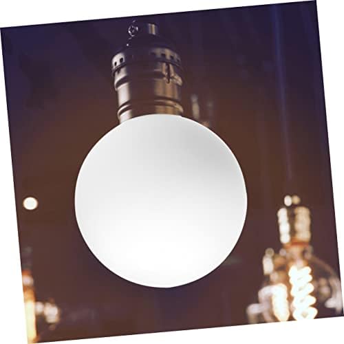 Uonlytech 4db üveggömb Lámpabúra Üveg Világos Árnyalatú Molekuláris Lámpa Üveg Csavaros G9 Fehér