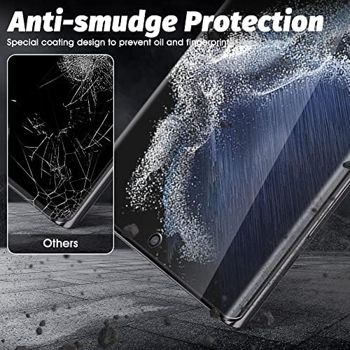 Orzero (2 Csomag) Kompatibilis a Samsung Galaxy S23 Ultra 5G képernyővédő fólia, 3D Ívelt Edge 9 Keménysége Nagy Felbontású