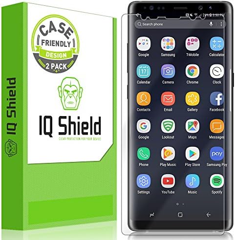 IQ Pajzs képernyővédő fólia Kompatibilis a Samsung Galaxy Note 8 (2 Csomag)(Ügy Barátságos, 2-es Verzió) LiquidSkin