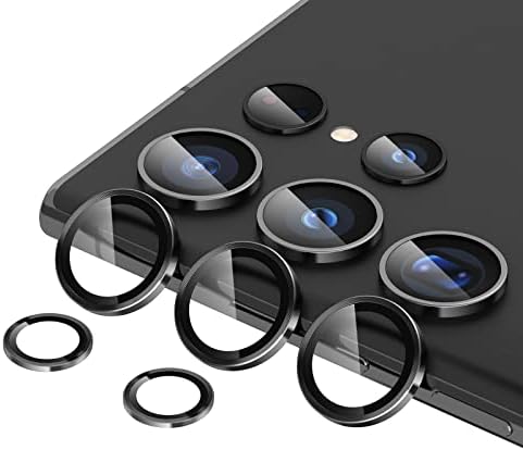 TommyBear Samsung Galaxy S23 Ultra Kamera Lencséjét Védő, Csepp-Bizonyítja, 9H Edzett Üveg Kamera képernyővédő fólia