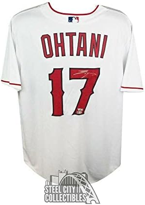 Shohei Ohtani Autogramot Los Angeles az Angyalok Nike Replika Baseball Jersey Fanatikusok - Dedikált MLB Mezek