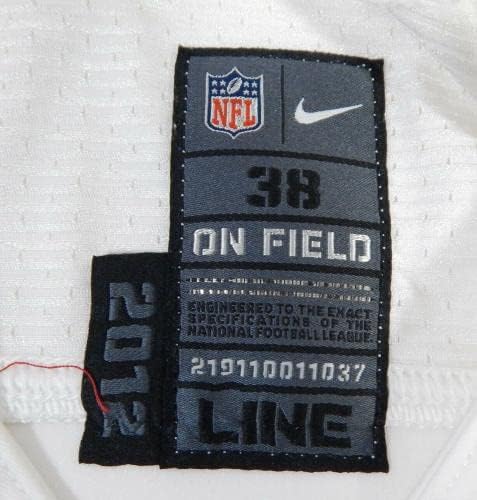2012-es San Francisco 49ers 30 Játék Kiadott Fehér Jersey DP16500 - Aláíratlan NFL Játék Használt Mezek