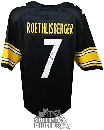 Ben Roethlisberger Dedikált Pittsburgh Steelers Nike Foci Mez Fanatikusok - Dedikált NFL Mezeket