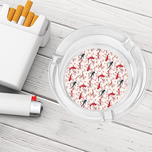 Kert Koi Cigaretta Üveg Hamutartó Kerek Dohányzás Jogosultja Ash Tálcát Home Hotel Asztali Dekoráció