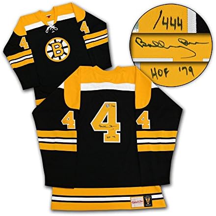 Bobby Orr Boston Bruins Aláírt & Írva Mitchell & Ness Jersey /444 - Dedikált NHL-Mezek