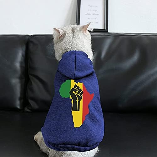 FunnyStar Afrikai Hatalom Nyomtatott Pet Kapucnis Kutya Overál Macska Pulóver Pulóver Pet Pup Ruházat Aranyos