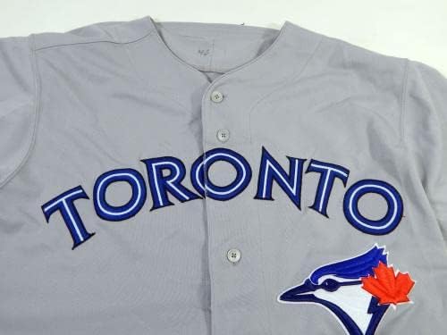 2012-19 Toronto Blue Jays Üres Játék Kiadott Szürke Jersey 46 DP17660 - Játék Használt MLB Mezek