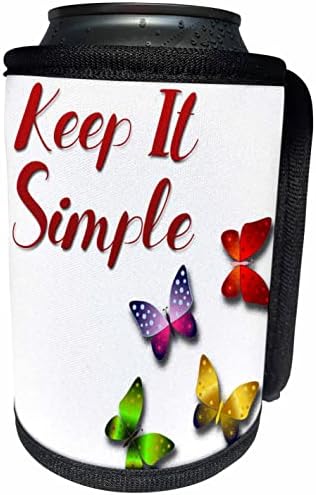 3dRose legyen egyszerű a 12 Lépés népszerű szlogen pillangók - Lehet Hűvösebb Üveg Wrap (cc_356691_1)
